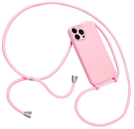 Emlivi Mobile Phone Lanyard Case for iPhone 11, Necklace Case with Cord for Hanging, Protective Case, Soft Silicone Shoulder Strap, TPU Cover with Stylish Strap, Chain Case for iPhone 11, Sparkle