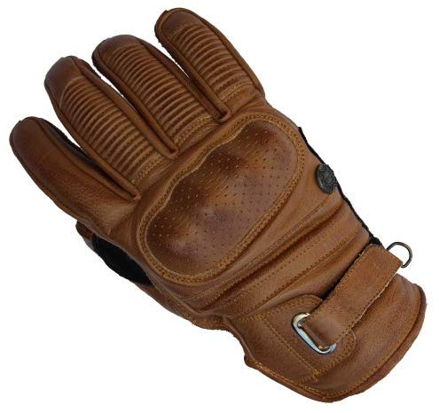 Mycl Turell Motorrad Handschuhe Classic - Zeitloser Stil & Schutz - aus hochwertigem Echtleder - Motorradhandschuhe Herren - Verstärkter Knöchelschutz, Touchscreen-kompatibel (Beige, M)