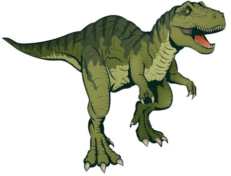 ROTH Bügelbild, gestickt, T-Rex