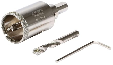1-3/32 Pouce 28mm scie cloche carrelage foret diamant carrelage avec foret de centrage – Revêtue de diamant Adaptée pour,Verre, Marbre, Porcelaine et Céramique