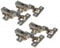 IHC 4 Stück 26mm Innenanschlag Topfband mit hydraulisch Dämpfer Scharnier Topfscharniere Topfbänder