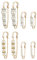 Brosche 8 Stück Broschen Für Kleidung Kristall Shawl Clips Strass Kristall Broschen Set Broschennadeln Perlen Strass Pennadel Brautkleid Broschennadeln Für Damen Kragen Sicherheitsnadel Für Jean Hosen