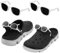 2pcs Sunglasses Shoe Decoration, Funny Shoe Charms with 4 Buttons Cute Shoes Accessories for Women Men Glasses Shoe Decor for Crocs Gifts Party Favors (White)