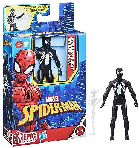 Marvel Spider-Man Epic Hero Series Symbiote Suit Spider-Man Action-Figur (10 cm)