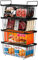 Teodute 4 Pack Chest Freezer Baskets, Stackable Freezer Organiser with Handles, for 198L Sort Frozen Foods (Black)