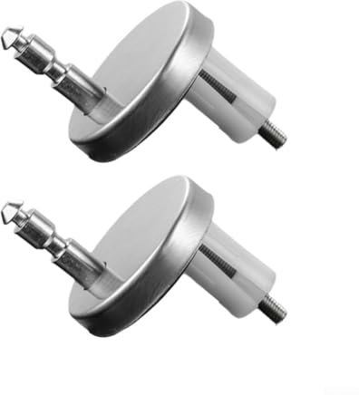 Zeroupshop Toilet Seat Hinges Fixings, Quick Release Toilet Seat Fixings, for Replacement Hinges and Nuts in Wall Mounted Toilets, for WC Toilet Blind Hole(55mm)