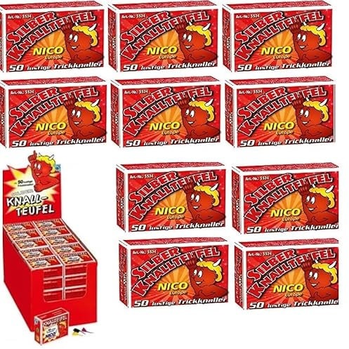 500 x Premium Knallteufel - Extra laut - Knallerbsen - Silvester Spaß - Knall Teufel Erbsen - Jugendfeuerwerk - Kinderfeuerwerk