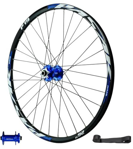LPYDWZ 26 27,5 29 Zoll MTB Fahrrad Laufradsatz, Scheibenbremse 142mm Steckachse HG Nabe Abgedichtetem Lager Vorder und Hinterradfelge for 7–11 Gang Kassette(Thru AXLE Front Wheel,27.5 ER)