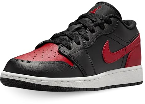 Jordan Youth Air 1 Low SE GS CW7104 601 Paint Drip - Size, Varsity Red, 6.5 Big Kid