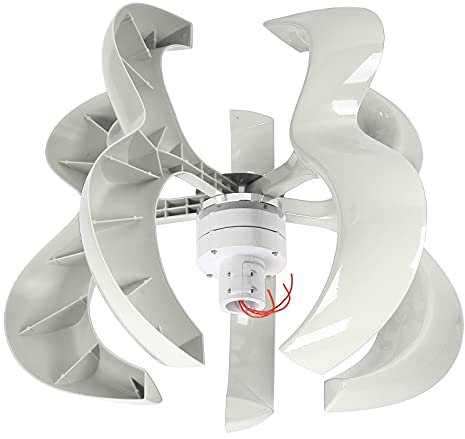Turbina Aerogeneradora en Forma de Calabaza de 600 W - 5 Palas, 12 V, 24 V, 48 V - Solución Eficiente de Energía Renovable para el Hogar y el Camping (#11)