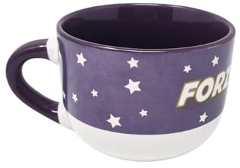 CUCUBA Tasse für Frühstück oder Snacks, Violetter Mug aus Keramik, 90 cl