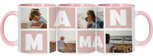 Wanapix | Tasse Personnalisée Fete des Grand-Mère | Tasse Mamie | Fete des Mamies | Cadeau Belle Mere | Mug Maman | Letter