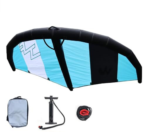 XEEAOFE Professional Inflatable Wind Wing Foil for Adults, Wingfoil Inflatable Surfing Kite with Inflatable Sail, Base, Pump, Backpack, for Water Sports Kiteboard Surf,C