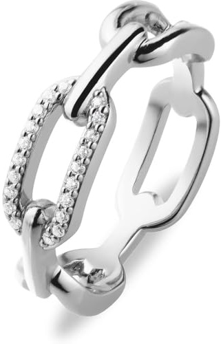 CHRIST Damen-Ring 925er Silber, recycelt Zirkonia