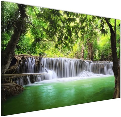 LUMASOUL Wandbilder Wohnzimmer Leinwandbild Landschaft 10 120x80 cm | 1-teiliges Bild für Schlafzimmer, Flur, Büro und Küche, modernes Foto-Motiv