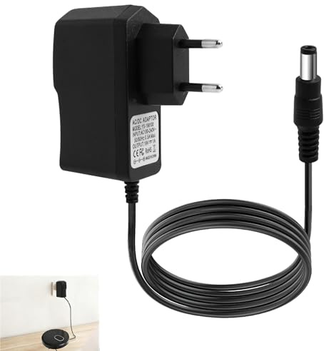 Cargador para Conga Cecotec Robot Aspirador 19V 1A, Adaptador de Corriente 100-240V 50/60hz Universal con Cable 2m para Conga 750, 890, 950, 990, 1090, 1790