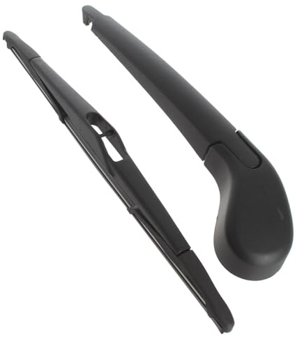 Rear Windscreen Wiper Arm & Blade Set, For Ford Focus Mk3 2011-2015 | Hatchback, Length 12 Inch (30 cm), Natural Rubber, Screw-On, Plastic, Exact Fit Replacement Assembly