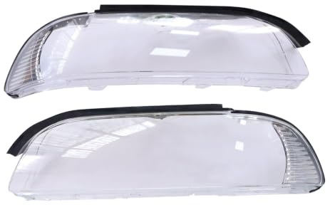 Callume 2x Scheinwerferglas Kompatibel mit BMW 5er E39 Facelift 2000-2003 | Scheinwerfer Scheibe Weiß L+R