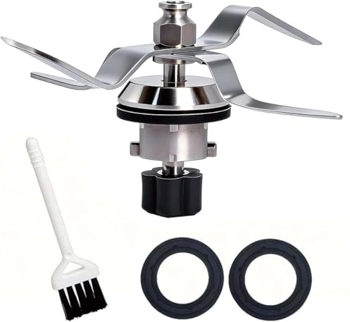 Lame de rechange en acier inoxydable compatible avec les robots culinaires Silvercrest Monsieur Cuisine Connect et Monsieur Cuisine Smart, comprenant 2 joints d'étanchéité (base à 5 dents)