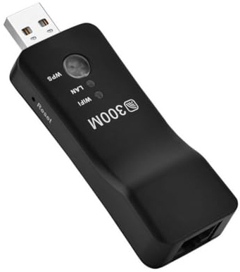 muqeu Wireless USB 300Mpbs USB Wireless WiFi TV Network Adapter Ethernet Network Repeater