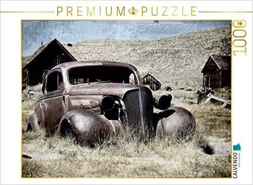 CALVENDO Puzzle Bodie - Historisches Autowrack | 1000 Teile Lege-Größe 64 x 48 cm Foto-Puzzle für glückliche Stunden