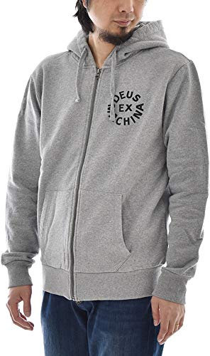 Deus ex machina Circle Logo Hoodie Grey Größe: M