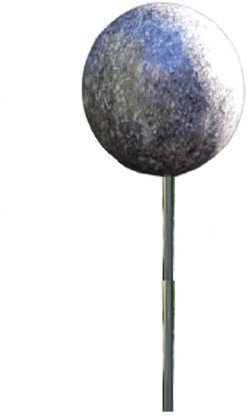 Jürgen Bocker Garten-Ambiente Gartenstecker Rosenkugel 20 cm Edelstahl mit Granitlackierung in anthrazit auf Stab 80 cm