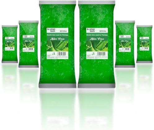 Paraffinwachs für Hände und Füße Boston Tech®|Antioxidative Rehabilitation + Behandlung von Arthritis und Arthrose + Hydratisiert + Nährt + Ästhetisch|Ideal für jedes Paraffinbad. (ALOE VERA)