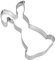 Zenker Hase Knickohr Ausstecher/Backrahmen – Premium Edelstahl 18/10, Spülmaschinenfest, Perfekte Osterbäckerei, 196x111x26mm