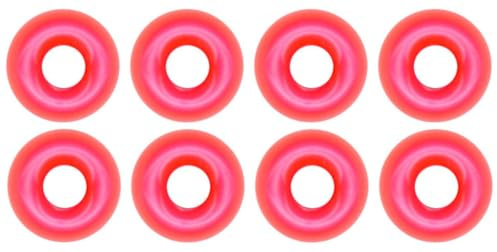FTM Tungsten Perle Omura rundes Loch - Tungstenperlen, Farbe/Durchmesser/Inhalt:Fluo pink / 2.8mm / 8 Stück
