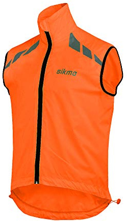 Sikma Fahrradweste, leicht, winddicht, ärmellos, reflektierend, für Laufen, Radfahren, Trikot, hohe Sichtbarkeit, Frühling, Fahrradweste, Kleidung, thermische leichte Weste.