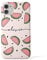 Tirita Personalised Initials Custom Hard Phone Case Compatible with iPhone 11 Summer Tropical Seaside Paradise Watermelon Slices