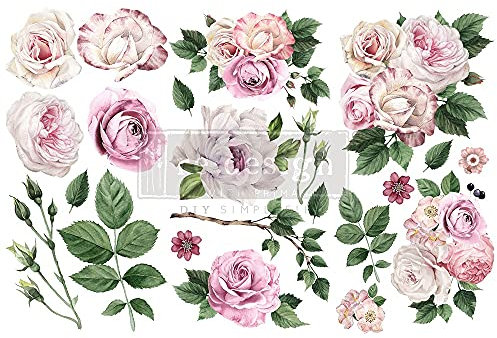 Re-Design by Prima Decor Transfers 6 x 12 Delicate Roses