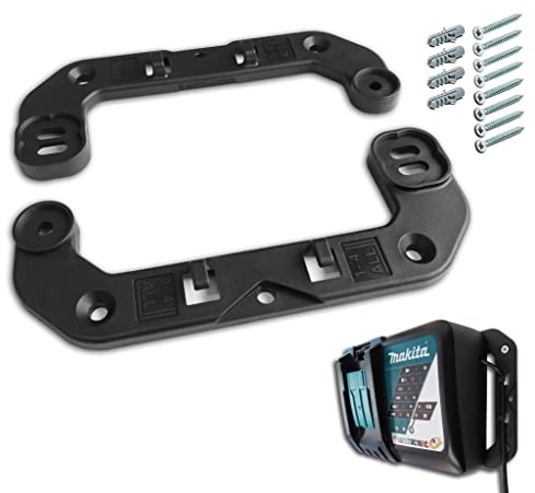 Profi Ladegerät Halter kompatibel für Makita DC18RC Wandhalter Akku Wandhalterung Wand Halter Halterung schwarz