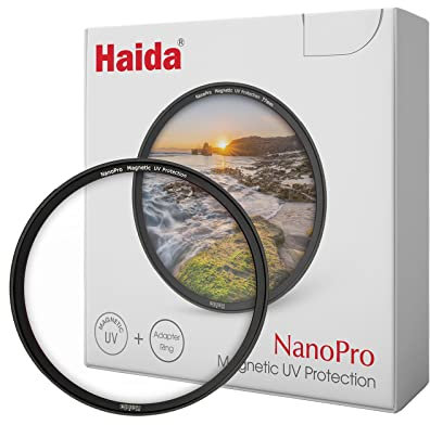 Haida Filtro UV Magnetico da 77mm con Anello Adattatore Magnetico - Filtro di Protezione dai Ultravioletti