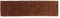 RUG PRINCE Wollteppich Gabbeh Muti 80x200 Handgewebt Läufer Braun Einfarbig Handarbeit