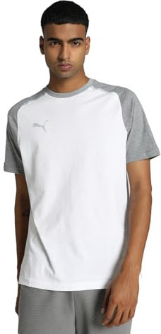 PUMA Herren Teamcup Casuals Tee T-Shirt, weiß, L