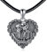 VONALA Totenkopf Halskette Sterling Silber Totenkopf Rose Halskette Skelett Liebhaber Halskette Gothic Totenkopf Schmuck Geschenke für Frauen Männer Teenager Geburtstag