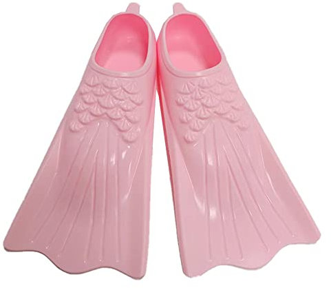ENEN Schwimmflossen, Schnorchelflossen kurz Verstellbare Flossen für Kinder Erwachsene zum Schnorcheln, Schwimmen (Rosa,XS(29-32 Meter))