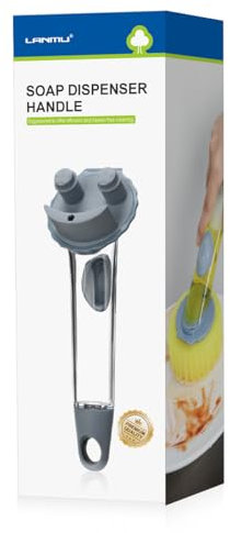 LANMU Seifenspender Griff Schwammgriff kompatibel mit Scrub Daddy/Mommy Lächelnder Schwamm, für einfache Reinigung (ohne Schwämme)