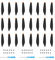 24Pcs Propeller für DJI Mini 4 Pro/Mini 3 Pro Ersatzpropeller Blätter Geräuscharm Flügel 6030F Luftschrauben DJI Mini 3 / 4 Pro Drohnenzubehör Exklusive Schrauben & Schraubendreher Orange