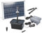 esotec Kit de filtration solaire pour bassin professionnel 25/700 LED, avec pompe, batterie LiFePo4, module solaire, pompe de bassin extérieur, filtration de bassin à plusieurs niveaux, 100953