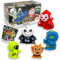 #sbabam Funny Box Horror Show Jelly Planet, Spielzeug ab 3 Jahre, 4 Stück, Kinderspielzeug für Halloween mit Saugnapf-Effekt, Klein und Phosphoreszierend, Ideale Monster als Baby Geschenk
