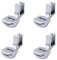 4 Pièces Pied Presseur pour Machine à Coudre, Pied Fronceur en Acier Inoxydable pour Remplacement de Machine, Multifonctionnel Pièce de Rechange pour Machine à Coudre Fronceur Pied-de-Biche