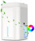 Elektrischer Luftentfeuchter 1200 ml, Geräuschlose Entfeuchtung mit Automatischer Abschaltung, 12H Timer und Schlafmodus, 7 Farben RGB Nachtlicht, Geeignet für Bäder, Schlafzimmer und Keller