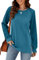 Odosalii Pullover Damen, Elegant Winter Oberteil Rundkragen Lässige Basic Langarmshirt Einfarbig Oberteil Sweatshirt Schöne Sweater Leicht Pulii Tunika Tops