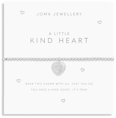 Joma Jewellery A LITTLE KIND HEART Silver Plated 17.5cm Stretch Bracelet stretch