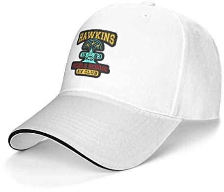 Mütze Av-Club Der Hawkins Middle School Kappe Atmungsaktives Baseball Cap Unisex Hip-Hop-Hut Für Running Damen Freizeit