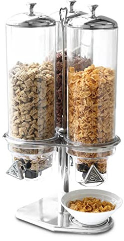 WOTZOV Automatischer Süßigkeitenspender, 12 l, Dreifach-Lebensmittelspender, nachfüllbar, für Nüsse, Hülsenfrüchte, Süßigkeiten, Snacks, hält trockene Lebensmittel ordentlich ge