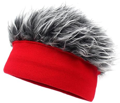 Neuheit Haar Baseball Hut Visierkappe Visierhut mit Stachelperücken Lustige Spiked Sonnenhüte Neuheit Baseball Perücke Caps Visor Golf Tenniskappe Baseballmütze Visor Cap Hip Hop Mütze